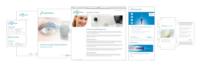 corporate design für medical products hersteller aus frankfurt mit medien geschäftsausstattung, visitenkarten, brief, patientenbroschüre, produktanzeige, powerpoint vorlage und verpackungsdesign