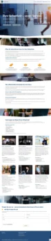 onepager website design für sicherheitsdienst und schutzservices mit seo der headlines, texte und bilder