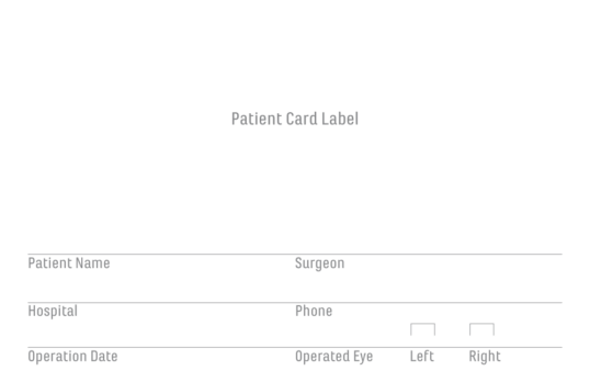 patientenkarte ausfüllbereich im corporate design des medical products herstellers seite 2