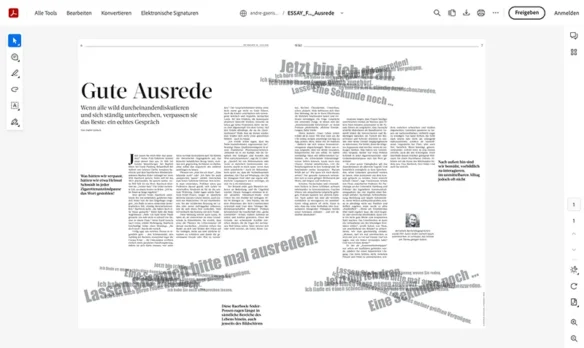 webdesign der magazinartikel-referenz 4 website für texter, autoren und schriftsteller